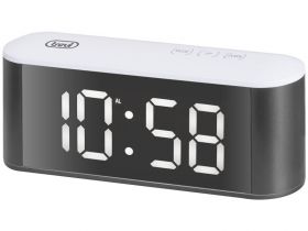 ceas de masa cu alarma, termometru ec883 alb trevi