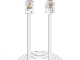 cablu telefon rj11 tata - rj11 tata sandberg 502-53, 10m, alb