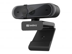 camera web sandberg 133-95 pro, full hd 1080p, usb, microfon stereo, negru