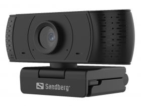 camera web sandberg 134-16, 1080p, usb, microfon, negru