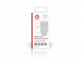 cap termostat smart pentru radiator nedis, 2x aa, lcd, android / ios, zigbee 3.0