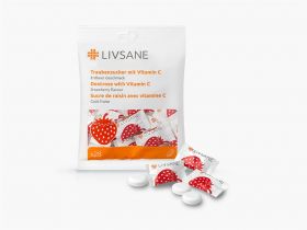 LIVSANE DEXTROZA CU VIT C CAPSUNI 28 TABLETE MASTICABILE