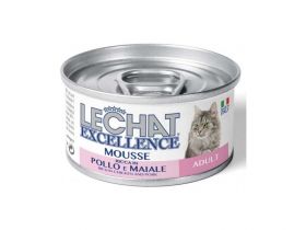 Lechat Excelence pentru Pisici, Mousse, 85g, Adult, Pui/Purcel