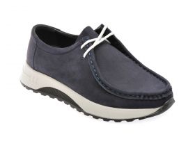 Mocasini casual BITE THE BULLET bleumarin, SY334, din nabuc