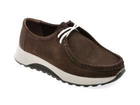 Mocasini casual BITE THE BULLET maro, SY334, din nabuc