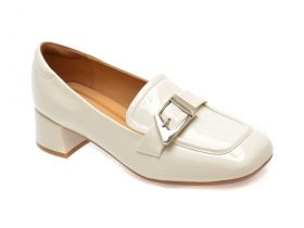 Mocasini casual FLAVIA PASSINI bej, 23809, din piele naturala lacuita