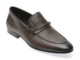Mocasini eleganti EPICA maro, 662H05, din piele naturala