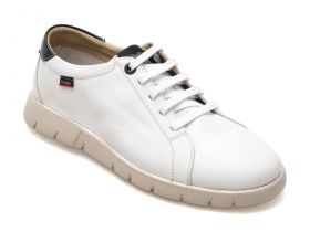 Pantofi CALLAGHAN albi, 57701, din piele naturala