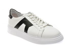 Pantofi casual AXXELLL albi, 7334, din piele naturala