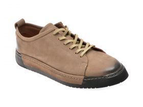 Pantofi casual AXXELLL gri, 7279, din nabuc