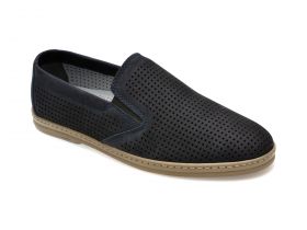 Pantofi casual BITE THE BULLET bleumarin, OY403, din nabuc