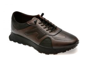 Pantofi casual BITE THE BULLET maro, OY2030, din piele naturala