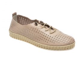 Pantofi casual FLAVIA PASSINI bej, SN1071, din piele naturala