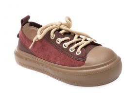 Pantofi casual GRYXX visinii, S126, din piele naturala