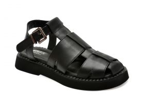 Sandale casual GRYXX negre, 276, din piele naturala