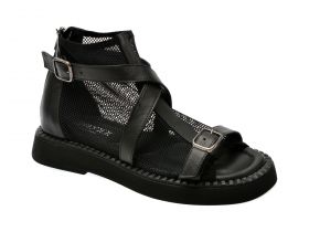 Sandale casual GRYXX negre, 801, din piele naturala