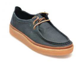 Mocasini CLARKS bleumarin, CLARKWOOD MOC, din nabuc