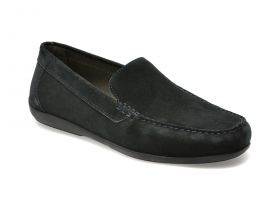 Mocasini GEOX bleumarin, U450WB, din piele intoarsa
