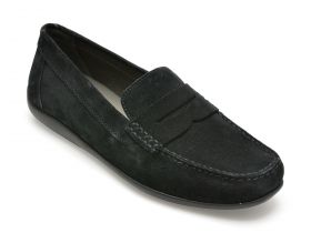 Mocasini GEOX bleumarin, U450WC, din piele intoarsa