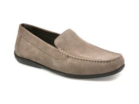 Mocasini GEOX gri, U450WB, din piele intoarsa