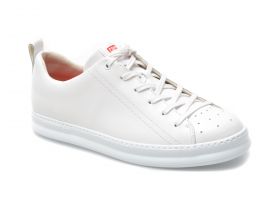 Pantofi CAMPER albi,  RUNNER FOUR, din piele naturala