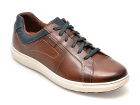 Pantofi casual CLARKS maro, MAPSTONE LACE, din piele naturala