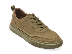 Pantofi casual GRYXX kaki, 358, din nabuc