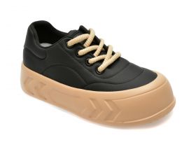 Pantofi casual GRYXX negri, 23568, din piele ecologica