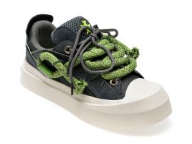 Pantofi casual REPUSEN gri, 18310, din material textil si piele ecologica