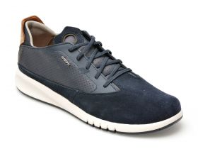 Pantofi GEOX bleumarin, U927FA, din piele naturala