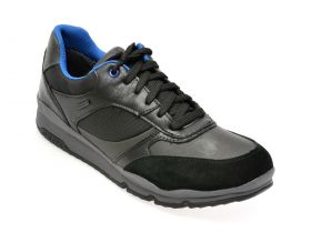 Pantofi GEOX negri, U36S7A, din piele ecologica