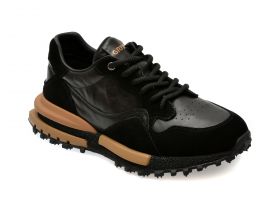 Pantofi sport GRYXX negri, 31216, din piele naturala