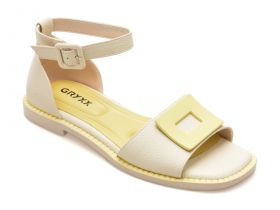 Sandale Casual casual GRYXX bej, 8472, din piele naturala