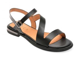 Sandale casual EPICA negre, 1294, din piele naturala