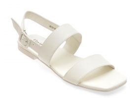 Sandale casual FLAVIA PASSINI albe, UR2334, din piele naturala