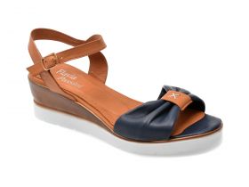 Sandale casual FLAVIA PASSINI bleumarin, 2136, din piele naturala