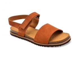 Sandale casual GEOX maro, D45U5C, din piele intoarsa