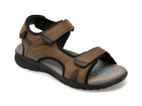 Sandale casual GEOX maro, U25ELA, din piele ecologica