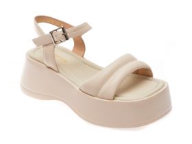 Sandale casual GRYXX bej, 30597, din piele naturala