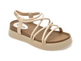 Sandale casual GRYXX bej, 9609, din piele ecologica