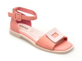 Sandale casual GRYXX roz, 8472, din piele naturala