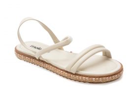 Sandale casual MOLECA albe, 5413723, din piele ecologica