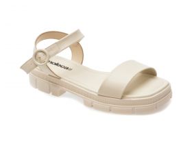 Sandale casual MOLECA albe, 5475100, din piele ecologica