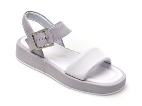 Sandale CLARKS mov, ALDA STRAP, din piele naturala