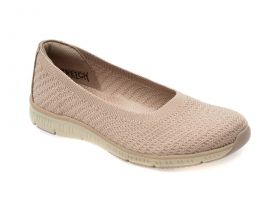 Balerini casual SKECHERS gri, BE-COOL, din material textil