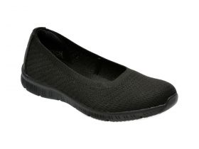 Balerini casual SKECHERS negri, BE-COOL, din material textil