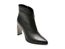 Botine EPICA negre, K330116, din piele naturala