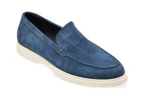 Mocasini casual ALDO bleumarin, 13737387, din piele intoarsa