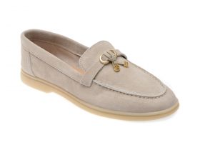 Mocasini casual ALDO gri, 13715329, din piele intoarsa