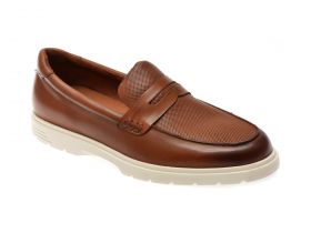 Mocasini casual ALDO maro, 13750336, din piele naturala